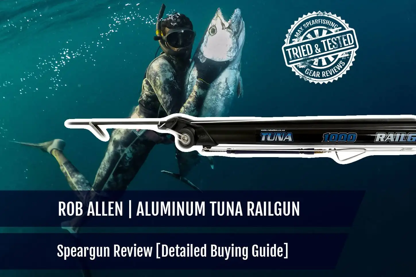 rob allen aluminum tuna railgun speargun review