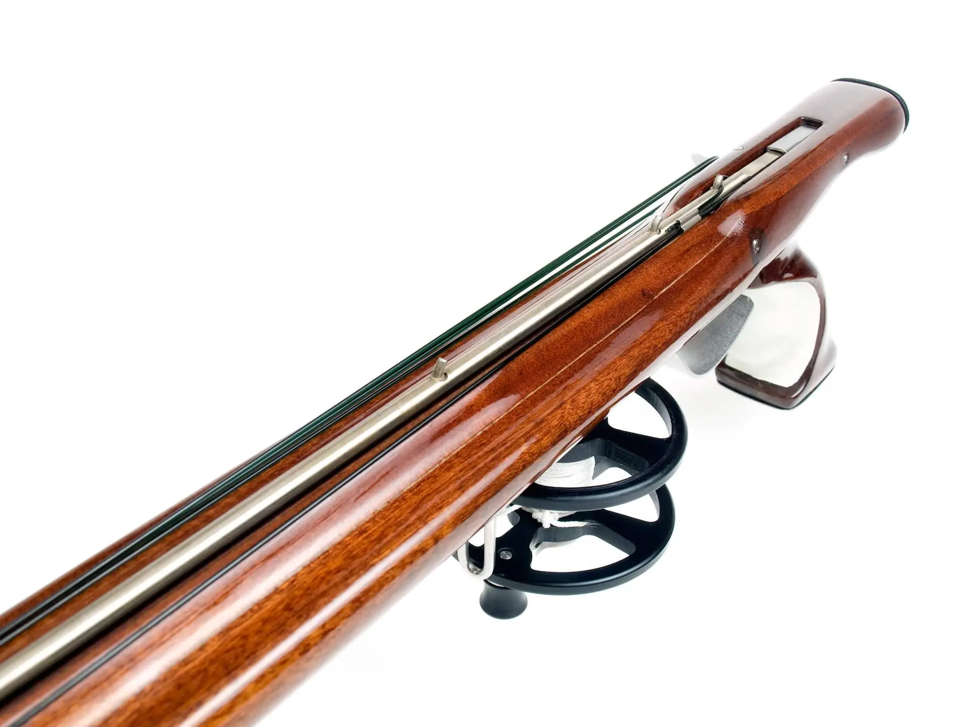wooden speargun barrel integrated rail